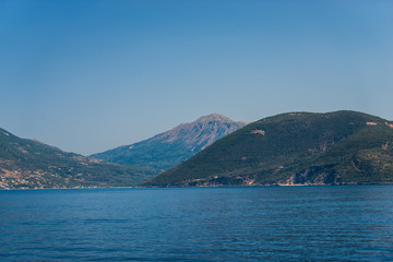 Fototapeta na wymiar Costline in Lefkada island, greece
