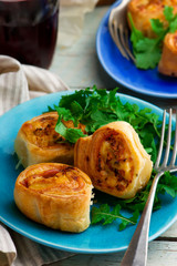 chicken cordon bleu crescent rolls.style rustic