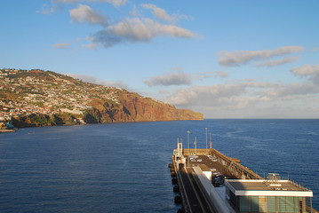 Panoramic view of Funchal on Madeira Island. Portugal