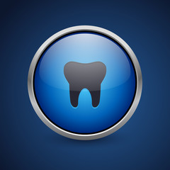 Push Button - Dark Blue Web Icon