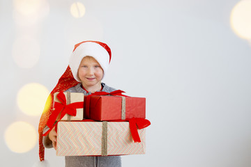 Kids celebrating christmas