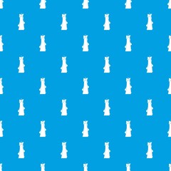 Dropped candle pattern seamless blue