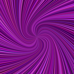 Abstract spiral ray background - vector illustration from swirling rays in purple color tones