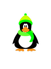 Cute cartoon penguin character 