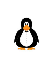 Cute cartoon penguin character
