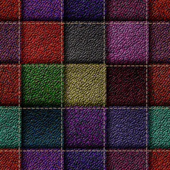seamless leather patchwork background