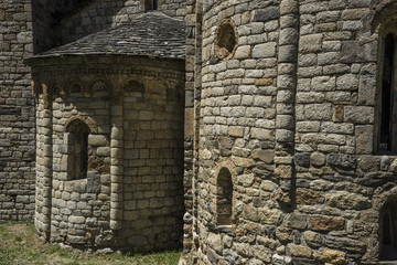 Romanische Kirche im Valle de Boi in den Spanischen Pyrenäen