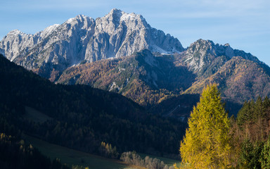 Idyllic landscape in the Triglav National Park of Slovenia
