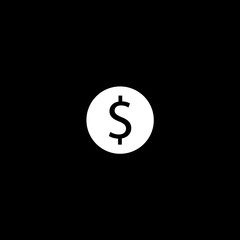Vector flat icon dollar