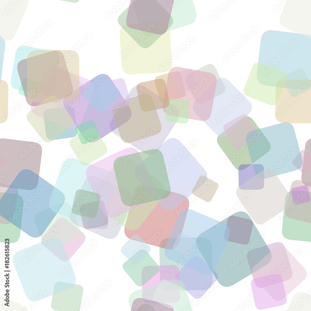 Poster seamless colorful abstract geometrical square background pattern - vector illustration from random r