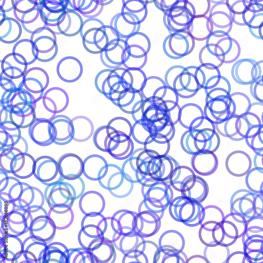 Poster blue seamless geometric circle pattern background - vector graphic design from rings with opacity ef
