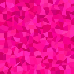 Geometrical abstract irregular polygon tile mosaic background - polygonal vector design from rectangles in pink tones