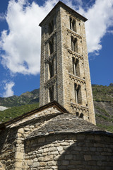 Romanische Kirche im Valle de Boi in den Spanischen Pyrenäen