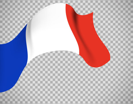 France flag on transparent background