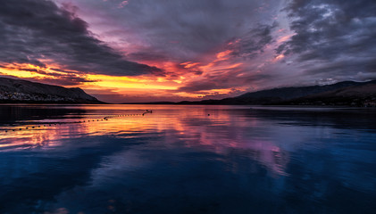 Tramonto sul mare