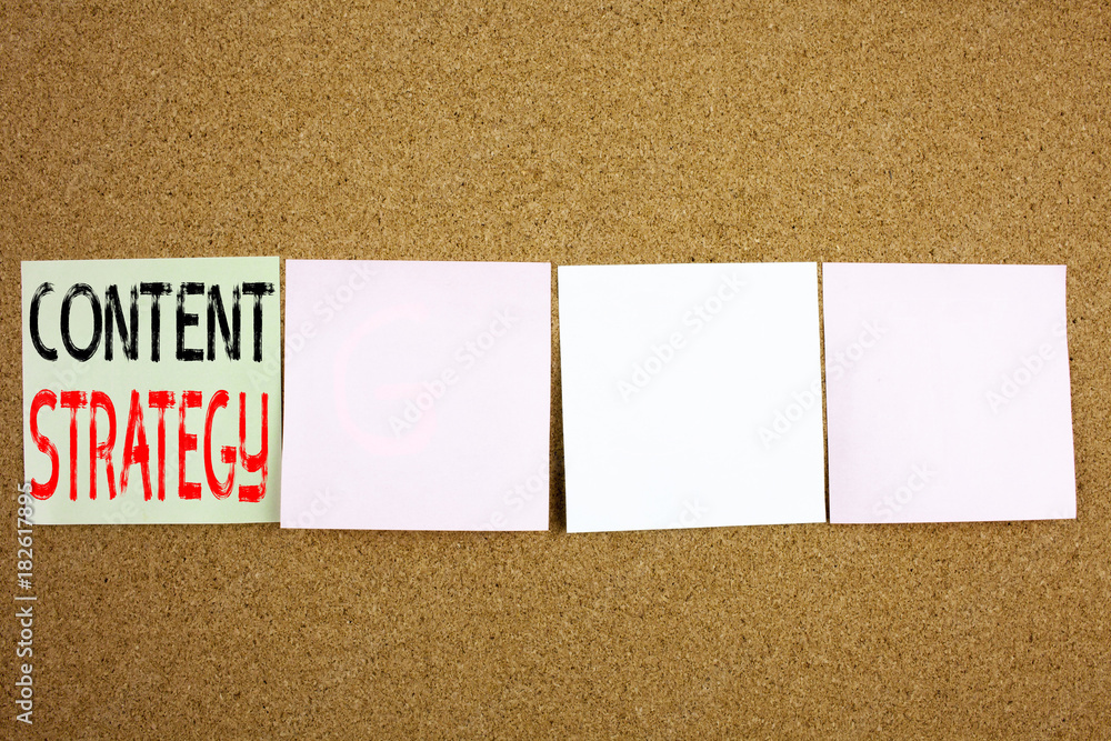 Poster conceptual hand writing text caption inspiration showing content strategy business concept for netwo