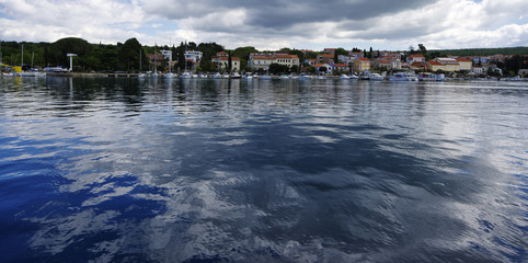 MALINSKA, CROATIA, MAY 02, 2017: Malinska is a settlement in the northwestern part of the island Krk in Croatia and an important tourist town.