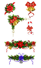 Christmas decoration with bow