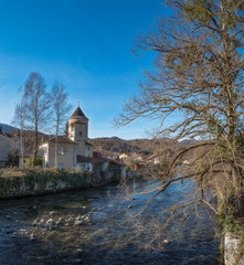 Obraz premium Oust ( village en Ariège ) 
