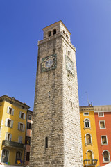 Fototapeta premium Tower in Riva del Garda, Italy