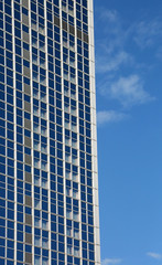 windows in the immense skyscraper of the metropolis