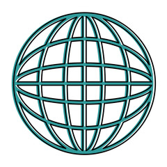 sphere planet isolated icon vector illustration design