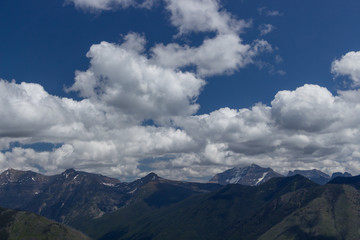 Obraz premium Aerial View of Glacier National Park