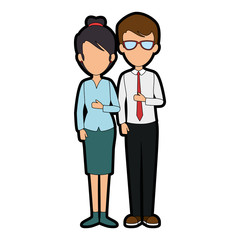 business people avatars characters vector illustration design