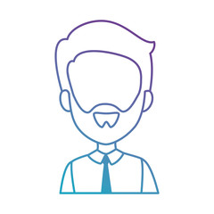 elegant businessman avatar character vector illustration design
