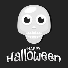 Bone and skull pattern background template