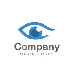 Eyes vision logo design template