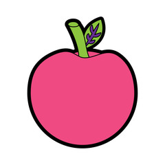 apple fruit icon image vector illustration design 