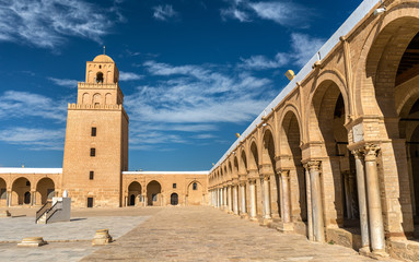 La Grande Mosquée de Kairouan en Tunisie