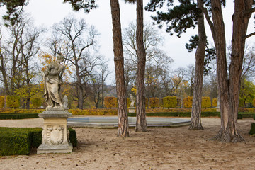 Gardens at Austerlitz palace. Savkov u Brna, Czech Republic