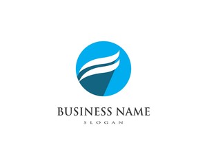 Water Wave symbol and icon Logo Template