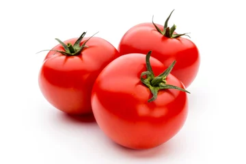 Fotobehang Tomato isolated on white background. © gitusik