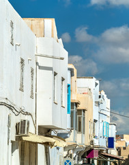 Traditional houses in Medina of Kairouan in Tunisia