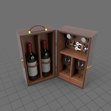 Leather wine box