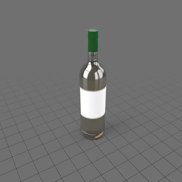 White wine bottle