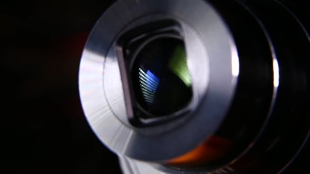 Close up of a wireless lens type camera
