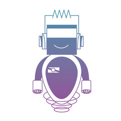 cartoon robot icon
