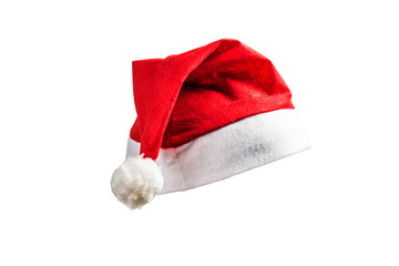 Christmas hat on white background