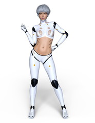 女性サイボーグ