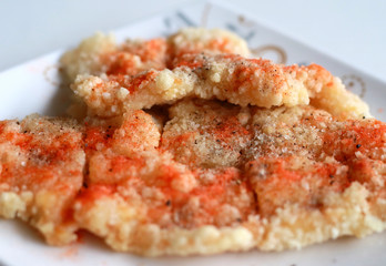 Shihlin crispy chicken. One of the original hawker which is very famous in Shihlin area, Taiwan.