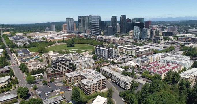Bellevue Washington Downtown Skyline Panoramic View