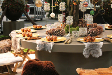 harvest tree with table
