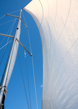 Yachting on sail boa