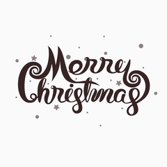 Merry Christmas Typographical Design Elements.Merry Christmas vector text calligraphic lettering design card template.Calligraphy font style banner.