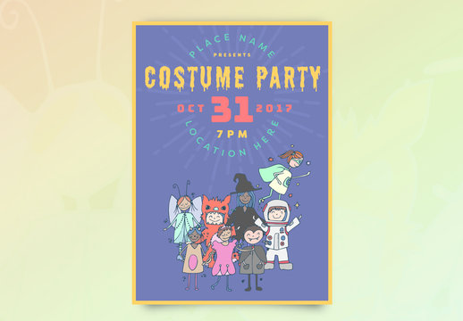 Halloween Party Invitation Layout 3