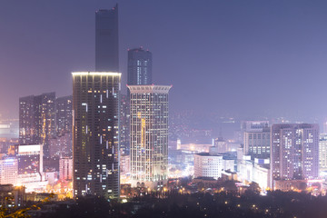 Fototapeta na wymiar China Dalian city at night